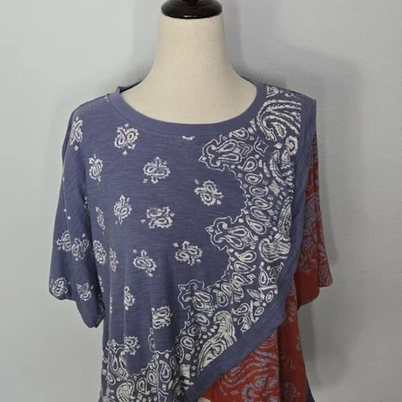 FREE PEOPLE WTF dusk to dawn tee top Sz XS - Picture 3 of 8